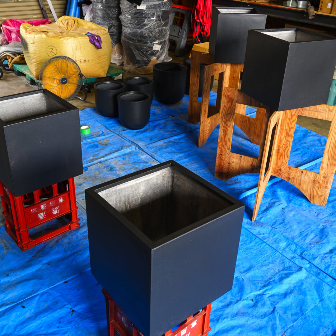 ローラーウォールでつくる唯一無二の鉢